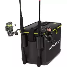 Сумка-бакан Select Folding Bakkan PRO 23L (36x24x27 см) з жорстким дном та тримачами вудлищ (Rod Holder), колір: чорний, Об'єм сумки: 23L PRO, Колір сумки: Чорний, фото 