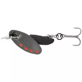 Блешня Savage Gear Grub Spinners #1 3.8g Black Red Black, Вага блешні: 3.8g, Колір блешні: Black Red Black, фото 