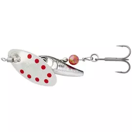 Блешня Savage Gear Sticklebait Spinner #3 9.1g Dirty Silver Red, Вага блешні: 9.1g, Колір блешні: Dirty Silver Red, фото 