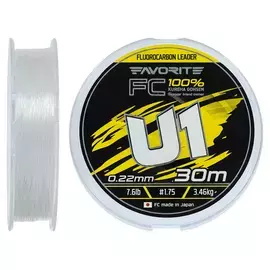 Флюорокарбон Favorite U1 FC 30m #1.75/0.22mm 7.6lb/3.46kg (Made in Japan), Діаметр: 0.22mm, Розмотування: 30m, фото 