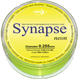 Волосінь Katran Synapse Neon 300m (neon-yellow) 0.286mm 13.55lb, Діаметр: 0.28, Розмотування: 300m, фото 