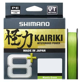 Шнур Shimano Kairiki 8+ 150m (Mantis Green) 0.06mm 6lb/4.8kg, Діаметр: 0.06mm, Розмотування: 150m, Колір: зелений, фото 