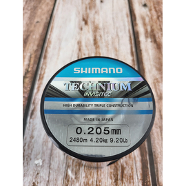 Жилка Shimano Technium Invisitec 2480m 0.205mm 4.2kg (Made in Japan), сіра, Діаметр: 0.205, Розмотування: 2480m, фото 