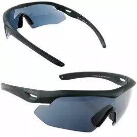 Тактичні окуляри Swiss Eye Nighthawk, оправа: чорна (без змінних лінз та футляра), Колір оправи: Чорний (без футляра), фото 