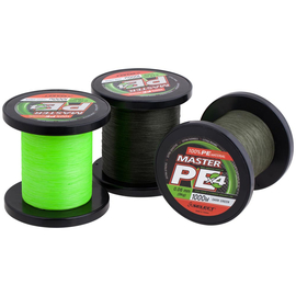 Шнур Select Master PE 1000m (салат.) 0.24мм 29кг, Діаметр: 0.24mm, Розмотування: 1000m, Колір: салатовий, фото 
