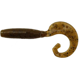 Силікон Reins Fat G-Tail Grub 3" 002 Green Pumpkin (12 шт/уп.), Довжина силікону: 3.0" (7,62 см), Колір силікону: 002 green pumpkin, фото 