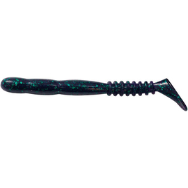 Силікон Reins Rockvibe Shad 2" 012 Junebug (20шт/уп), Довжина силікону: 2.0" (5,08 см), Колір силікону: 012 Junebug, фото 