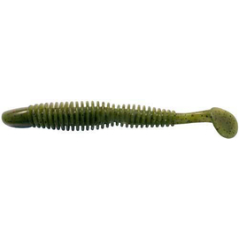 Силикон Reins Bubbling Shad 4" 001 Watermelon Seed (8шт/уп), Длина силикона: 4.0" (10,16 см), Расцветка силикона: 001 Watermelon Seed, фото 