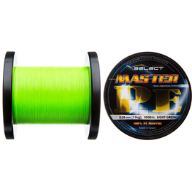 Шнур Select Master PE 1000m (салат.) 0.12мм 15кг, Діаметр: 0.12mm, Розмотування: 1000m, Колір: салатовий, фото 