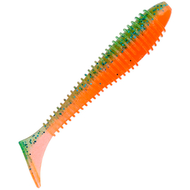 Силікон Keitech Swing Impact FAT 3.8" (6 шт/упак), колір:pal#11 rotten carrot, Довжина силікону: 3.8" (9.7 см), Колір силікону: PAL#11 Rotten Carrot, фото 