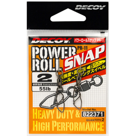 Вертлюжок с застежкой Decoy PR-11 Powerroll Snap #2 (2 шт/уп), фото 