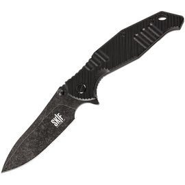 Ніж Skif Adventure II BSW к:black, Колір: Black, Оберіть покриття: чорний стоунвош, фото 