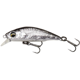 Воблер Savage Gear 3D Sticklebait Twitch S 55mm 7.0g Black Silver, Розмір/Вага: 55мм/7г, Колір воблера: Black Silver, фото 