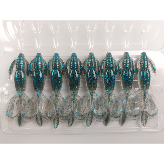 Силікон Keitech Crazy Flapper 2.8" (8 шт/уп),, колір: ea#22 electric silver shi, Довжина силікону: 2.8" (7.1 см), Колір силікону: EA#22 Electric Silver Shi, фото , изображение 8