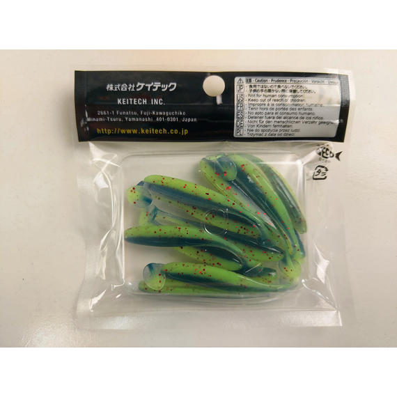 Силікон Keitech Easy Shiner 2" (12 шт/уп),, колір: ea#20 violet chart red fl, Довжина силікону: 2" (5.1 см), Колір силікону: EA#20 Violet Chart Red Fl, фото , изображение 10
