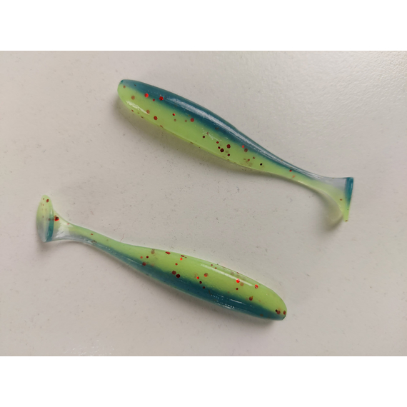 Силікон Keitech Easy Shiner 2" (12 шт/уп),, колір: ea#20 violet chart red fl, Довжина силікону: 2" (5.1 см), Колір силікону: EA#20 Violet Chart Red Fl, фото , изображение 4