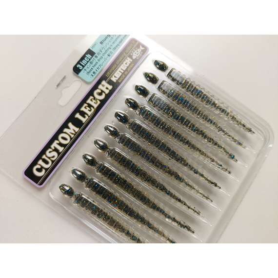 Силикон Keitech Custom Leech 3" (10 шт/упак), цвет:205 bluegill, Длина силикона: 3" (7.6 см), Расцветка силикона: 205 Bluegill, фото , изображение 13
