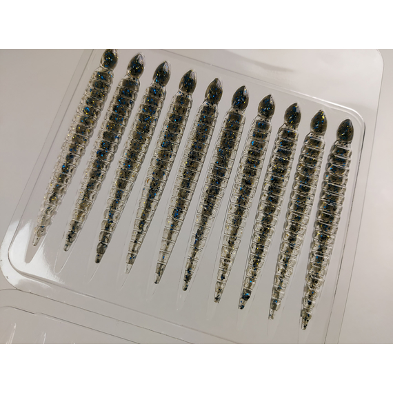 Силикон Keitech Custom Leech 3" (10 шт/упак), цвет:205 bluegill, Длина силикона: 3" (7.6 см), Расцветка силикона: 205 Bluegill, фото , изображение 10