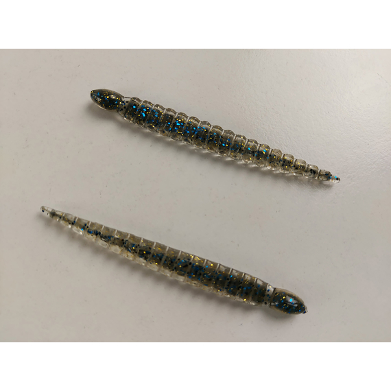Силикон Keitech Custom Leech 3" (10 шт/упак), цвет:205 bluegill, Длина силикона: 3" (7.6 см), Расцветка силикона: 205 Bluegill, фото , изображение 4