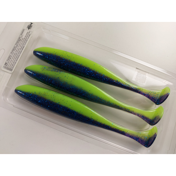 Силикон Keitech Easy Shiner 6.5" (3 шт/упак) ц: pal#06 violet lime berry, Длина силикона: 6.5" (16.5 см), Расцветка силикона: PAL#06 Violet Lime Berry, фото , изображение 10