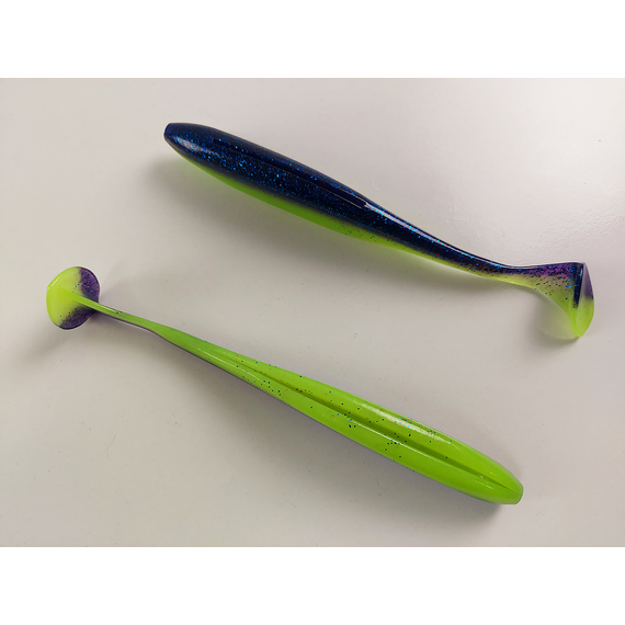 Силикон Keitech Easy Shiner 6.5" (3 шт/упак) ц: pal#06 violet lime berry, Длина силикона: 6.5" (16.5 см), Расцветка силикона: PAL#06 Violet Lime Berry, фото , изображение 6