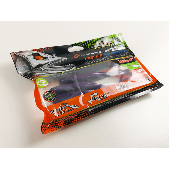 Силікон Select Victim V-Tail 6" #800 (3 шт / уп), Довжина силікону: 6.0" (15.24 см), Колір силікону: 800, фото , изображение 10