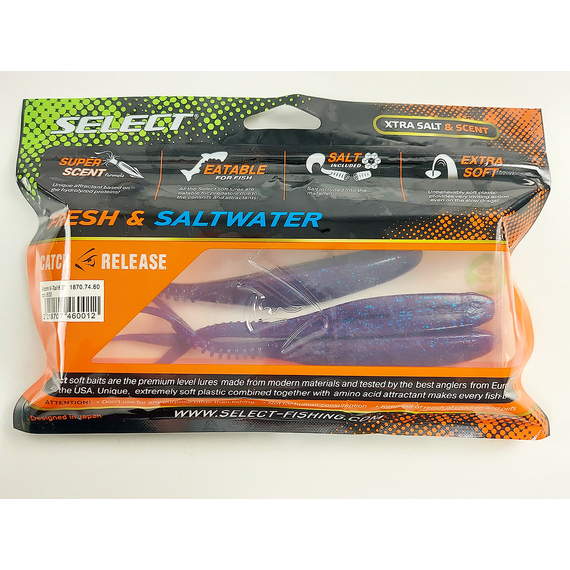 Силікон Select Victim V-Tail 6" #800 (3 шт / уп), Довжина силікону: 6.0" (15.24 см), Колір силікону: 800, фото , изображение 12