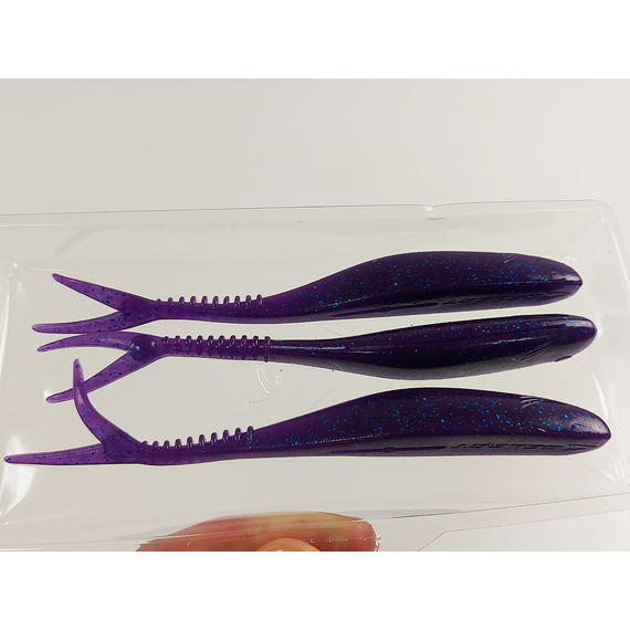 Силікон Select Victim V-Tail 6" #800 (3 шт / уп), Довжина силікону: 6.0" (15.24 см), Колір силікону: 800, фото , изображение 9