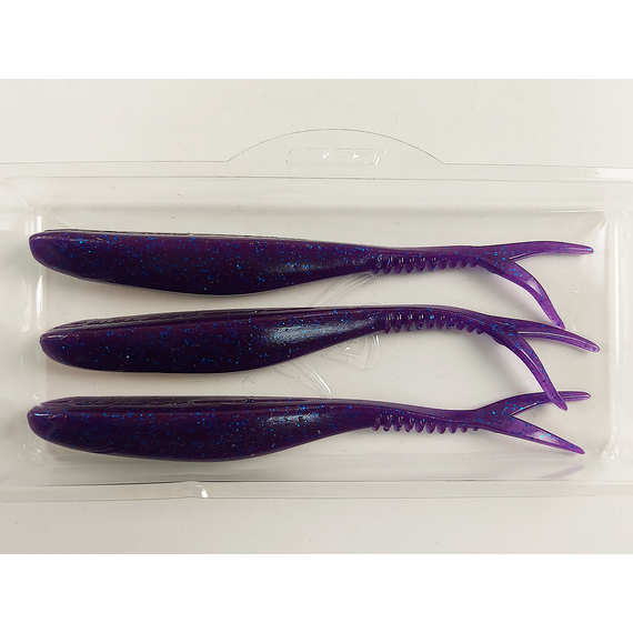 Силікон Select Victim V-Tail 6" #800 (3 шт / уп), Довжина силікону: 6.0" (15.24 см), Колір силікону: 800, фото , изображение 8
