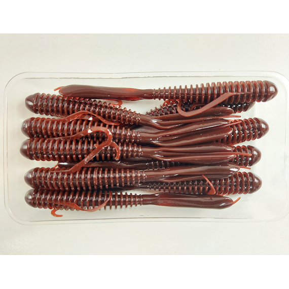 Силікон Keitech Hog Impact 3.5" (10 шт/упак), колір:006 cola, Довжина силікону: 3.5" (8.9 см), Колір силікону: 006 Cola, фото , изображение 6