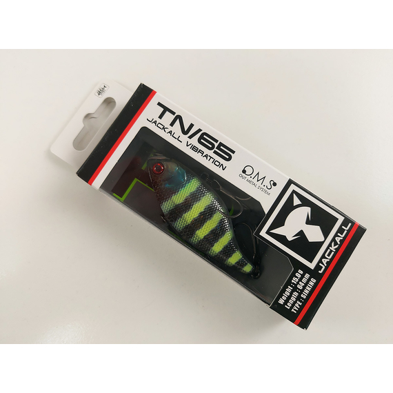 Воблер Jackall TN65 64mm, 15.0g, Mizuno Smoke/Chartreuse Tiger (раттлін), Розмір/Вага: 64мм/15.0г, Колір воблера: Mizuno Smoke/Chartreuse Tiger, фото , изображение 2