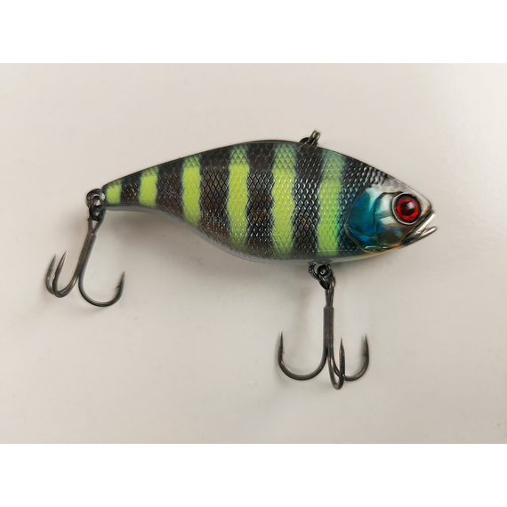 Воблер Jackall TN65 64mm, 15.0g, Mizuno Smoke/Chartreuse Tiger (раттлін), Розмір/Вага: 64мм/15.0г, Колір воблера: Mizuno Smoke/Chartreuse Tiger, фото , изображение 8