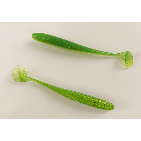 Силікон Keitech Easy Shiner 4.5" (6 шт/упак), колір:424 lime chartreuse, Довжина силікону: 4.5" (11.4 см), Колір силікону: 424 Lime Chartreuse, фото , изображение 5