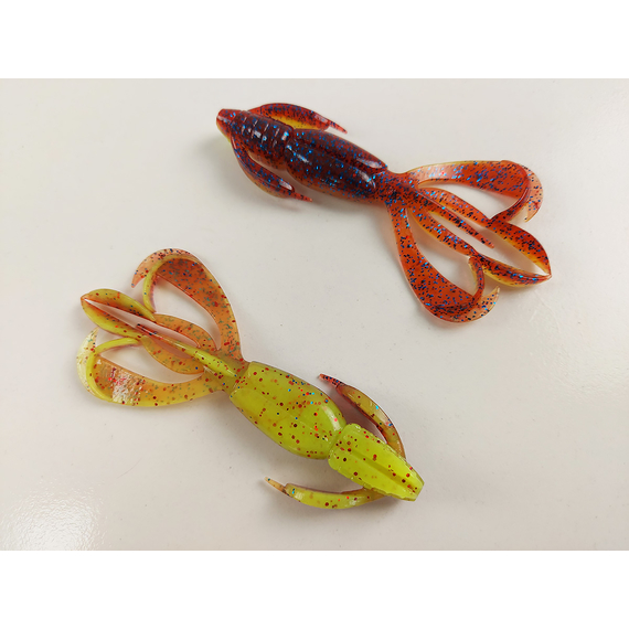 Силікон Keitech Crazy Flapper 3.6" (7 шт/уп),, колір: ea#15 grape chart red flk, Довжина силікону: 3.6" (9.1 см), Колір силікону: ea#15 grape chart red flk, фото , изображение 3