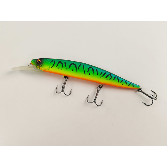 Воблер Imakatsu Gekiasa III IK Jerk 130SP 130mm 21.0g #45 Matt Hot Tiger, Колір воблера: 45 Matt Hot Tiger, фото , изображение 3
