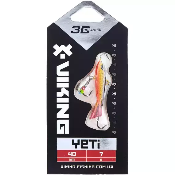 Балансир Viking Fishing Yeti Ice Jig 40mm 7.0g #10 Golden Dark, Розмір/Вага: 40мм/7г, Колір балансиру: #10 Golden Dark, фото , изображение 2