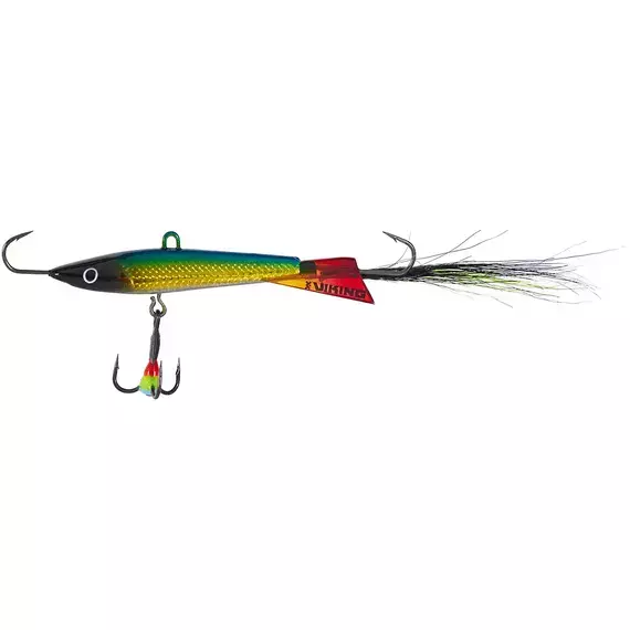Балансир Viking Fishing Yeti Ice Jig 75mm 36.0g #02 Green Glam, Розмір/Вага: 75мм/36г, Колір балансиру: #2 Green Glam, фото 