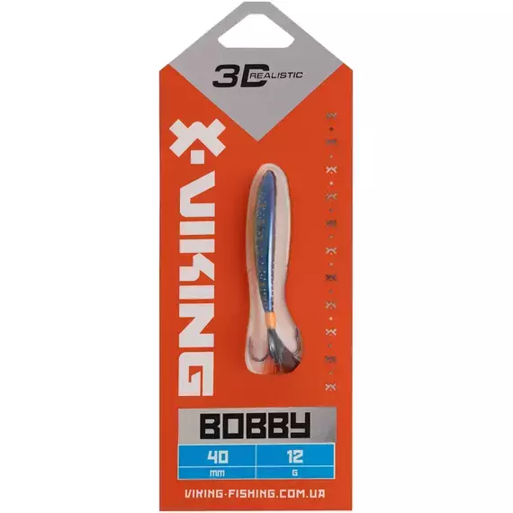 Бокоплав Viking Fishing Bobby 40mm 12.0g #21 Kingfisher Green, Розмір/Вага: 40мм/12г, Колір бокоплаву: #21 Kingfisher Green, фото , изображение 2