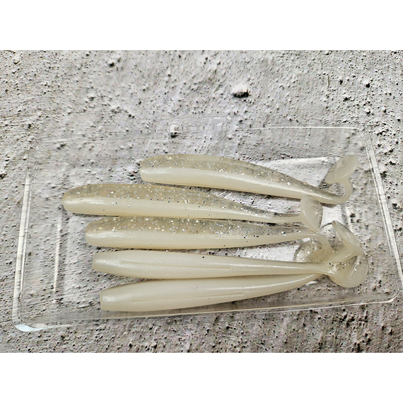 Силикон Select Easy Shad 3.5" #313 — съедобный виброхвост для судака, щуки и большого окуня (5 шт/упак), Длина силикона: 3.5" (8.89 см), Расцветка силикона: 313, фото , изображение 5