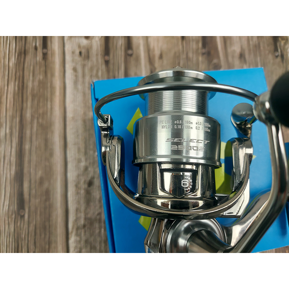 Котушка Select Chrome 2500S (6+1 підшипник) — спінінгова з низькопрофільною шпулею, збалансована модель для спінінга, Розмір шпулі: 2500S, фото , изображение 5