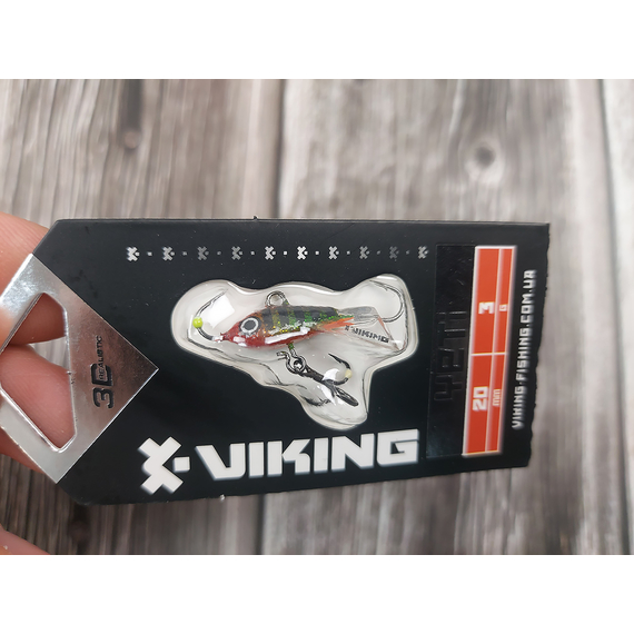Балансир Viking Fishing Yeti Ice Jig 20mm 3.0g #17 Brown Perch, Размер/Вес: 20мм/3г, Цвет балансира: #17 Brown Perch, фото , изображение 2