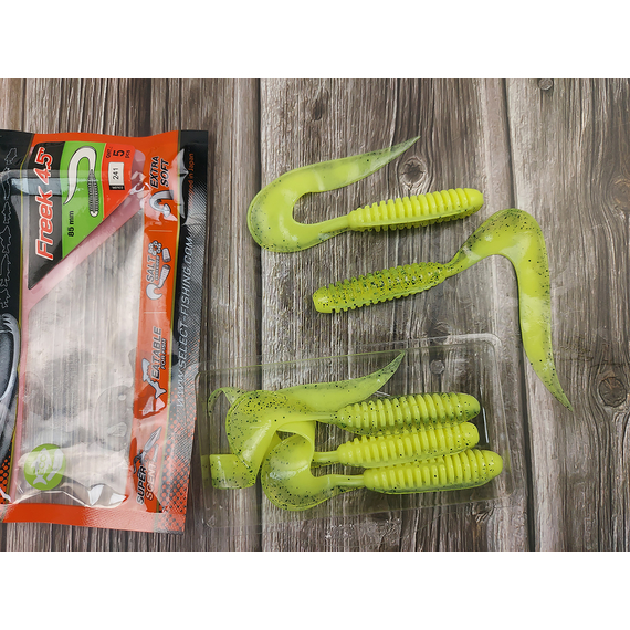 Силікон Select Freek 4.5" #241 (5 шт / уп), Довжина силікону: 4.5" (11.43 см), Колір силікону: 241, фото , изображение 2