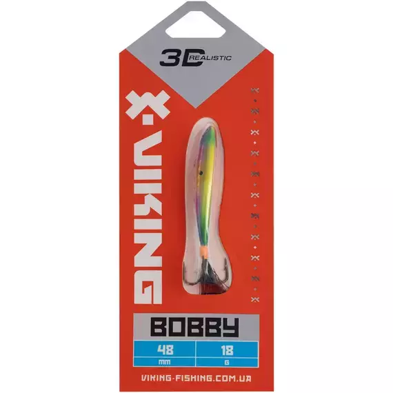 Бокоплав Viking Fishing Bobby 48mm 18.0g #16 European Values, Розмір/Вага: 48мм/18г, Колір бокоплаву: #16 European Values, фото , изображение 2