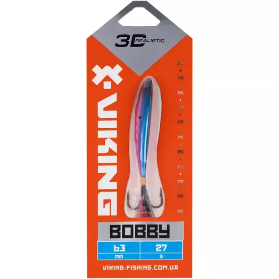 Бокоплав Viking Fishing Bobby 48mm 18.0g #01 Blue Glam, Розмір/Вага: 48мм/18г, Колір бокоплаву: #01 Blue Glam, фото , изображение 2