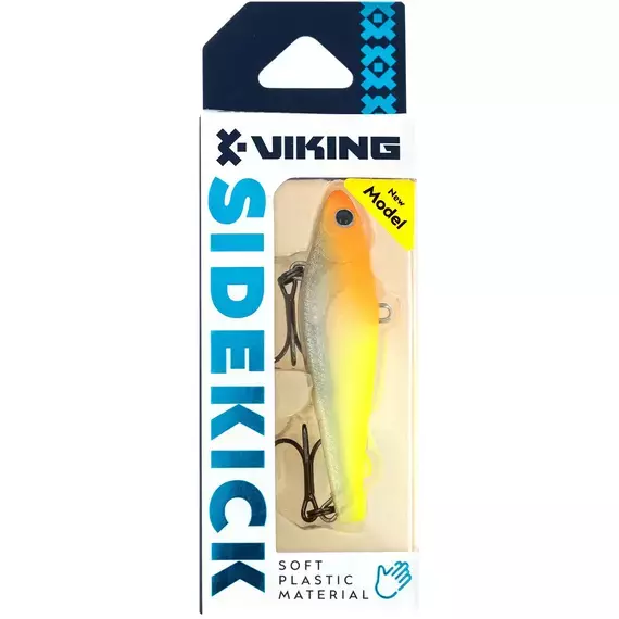Воблер Viking Sidekick VIB (силiкон) 80mm 28g #03 Clown, Колір: Clown, Розмір/Вага: 80мм/28г, фото , изображение 2