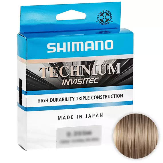 Жилка SHIMANO TECHNIUM INVISITEC 300m 0.205mm 4.2kg (Made in Japan), сіра, Діаметр: 0.205, Розмотування: 300m, фото 