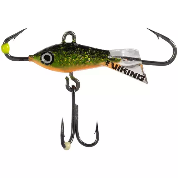 Балансир Viking Fishing Yeti Ice Jig 15mm 1.5g #18 Golden Green, Размер/Вес: 15мм/1.5г, Цвет балансира: #18 Golden Green, фото 