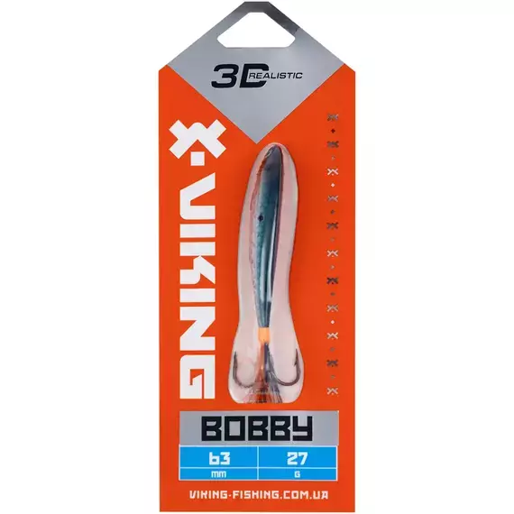 Бокоплав Viking Fishing Bobby 63mm 27.0g #11 Anchovy, Розмір/Вага: 63мм/27г, Колір бокоплаву: #11 Anchovy, фото , изображение 2
