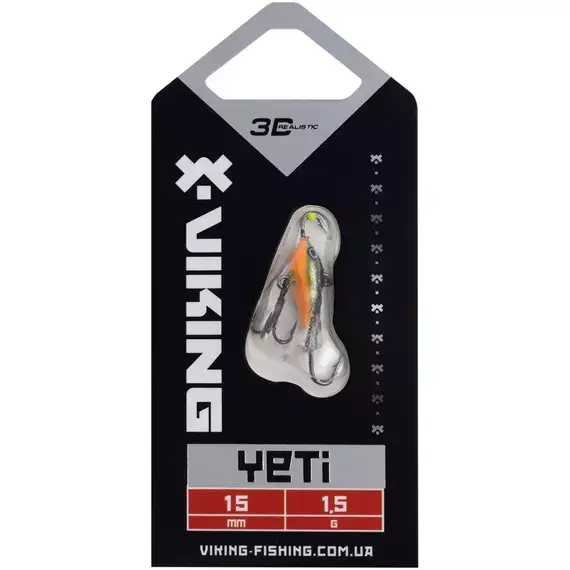 Балансир Viking Fishing Yeti Ice Jig 15mm 1.5g #18 Golden Green, Размер/Вес: 15мм/1.5г, Цвет балансира: #18 Golden Green, фото , изображение 2