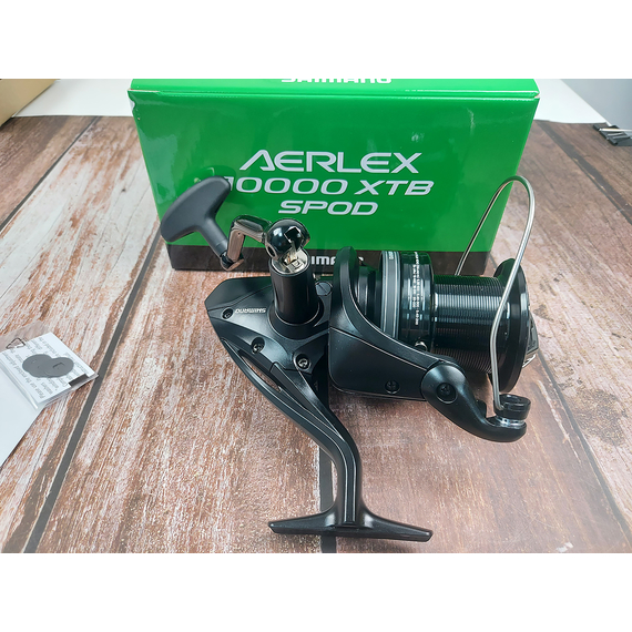 Котушка Shimano Aerlex 10000 XTB SPOD (2+1 підшипник) — сподовий Big Pit для далекого закидання, Розмір шпулі: 10000SP, фото , изображение 19